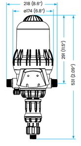 MixRite TF-5 Standard – Iniettore ad acqua su larga scala